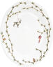 Hammershøi Christmas Ovalt bordfad 27x34 hvid m. deko