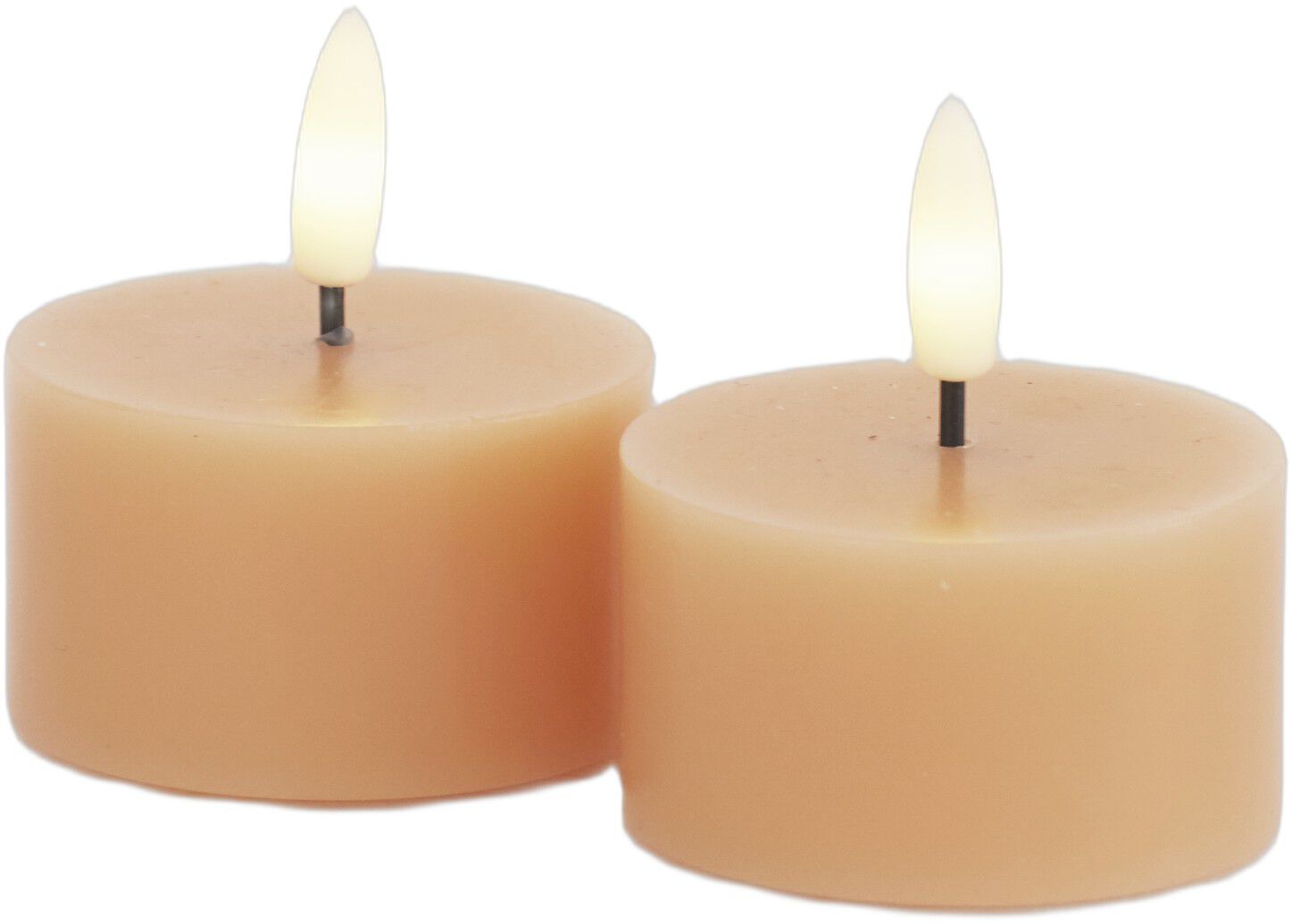 Sille Fyrfadslys 2 stk. s&aelig;t, &Oslash;6xH3,4cm