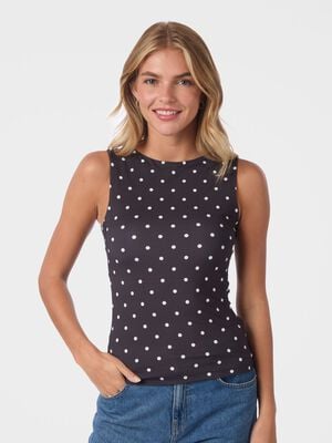 Ditty Jersey Dot Top