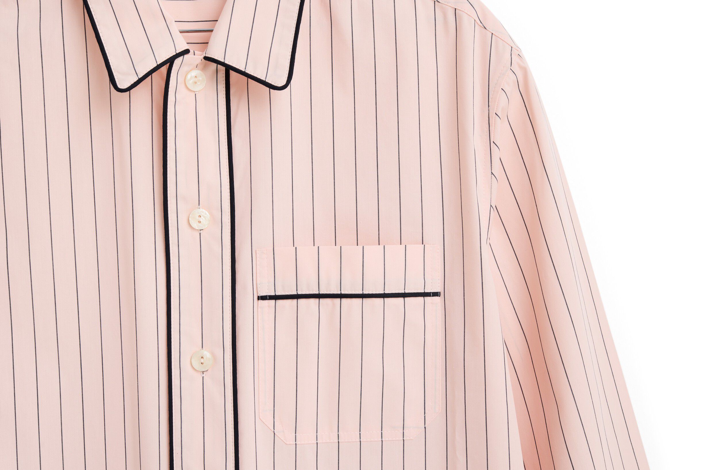 Fineline Long Nightshirt-S/M-Soft pink