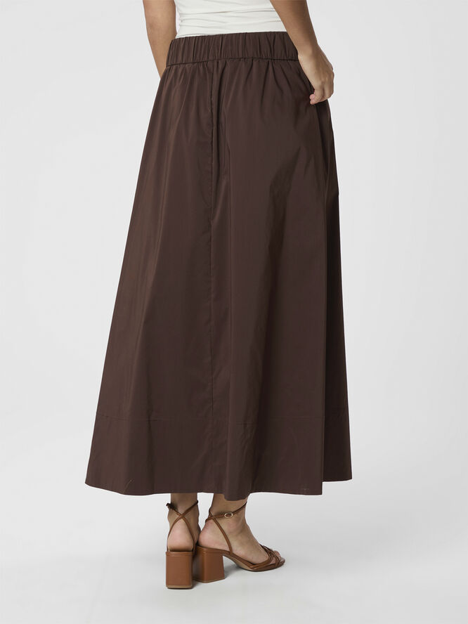 Yara Long Poplin Skirt