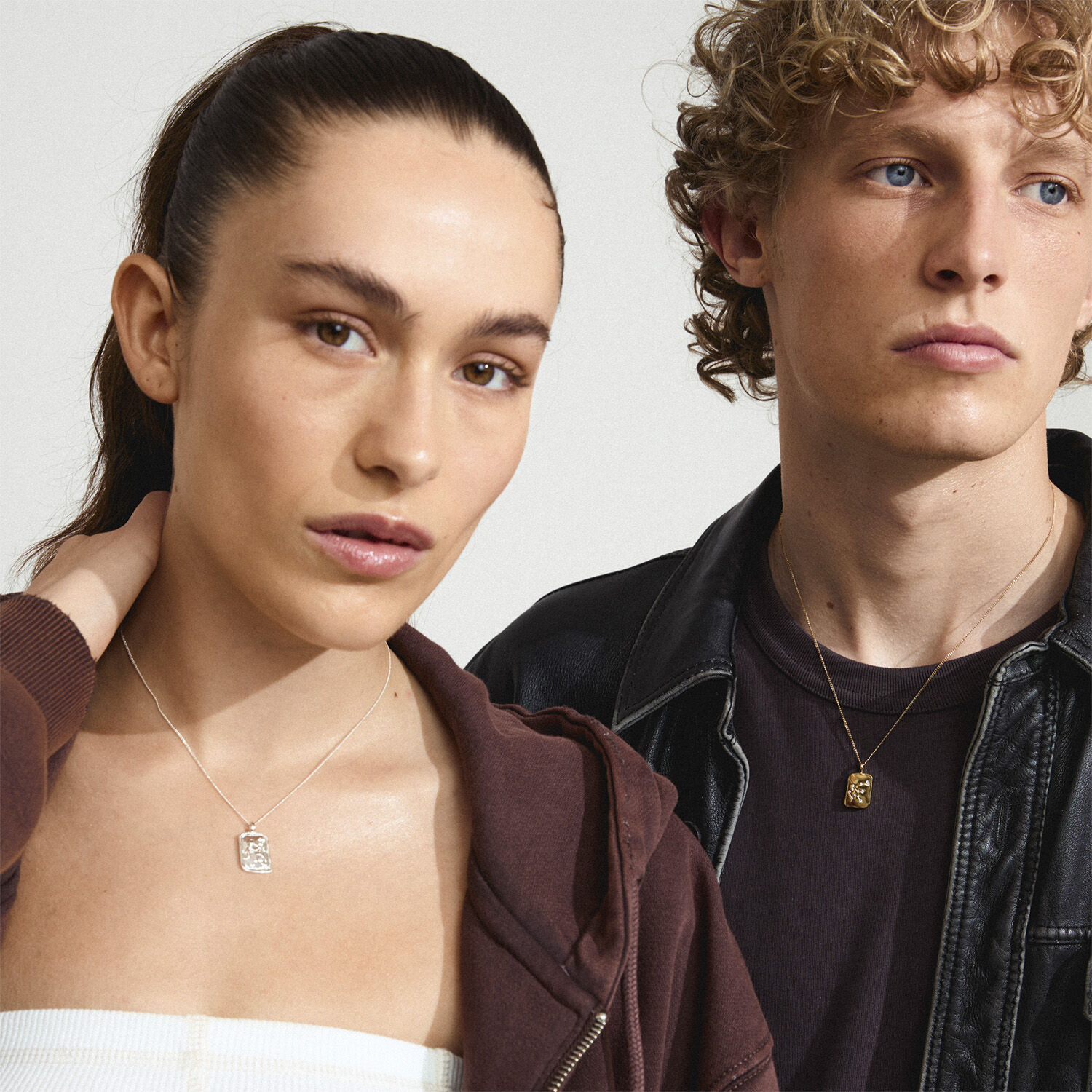 AQUARIUS recycled Zodiac Sign necklace, gold-plated