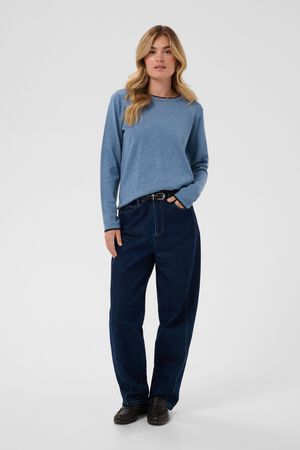 MilaSZ LS Contrast Pullover