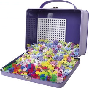 Plus Plus Suitcase metal pastel