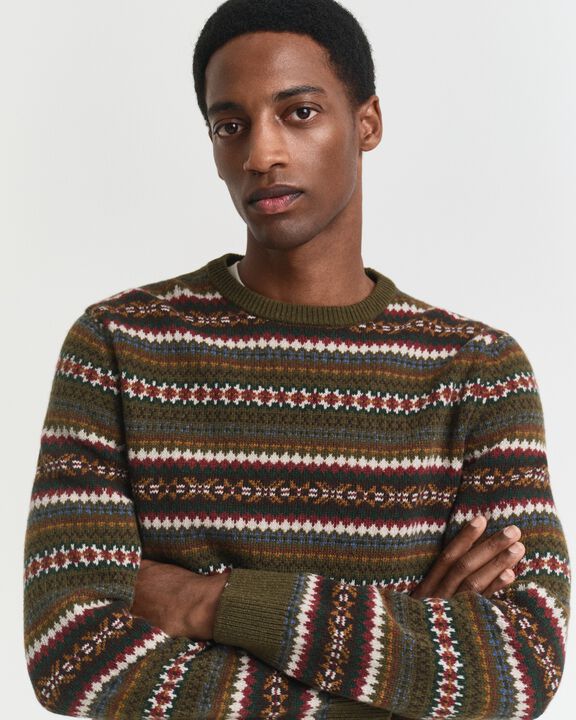 FAIR ISLE C-NECK