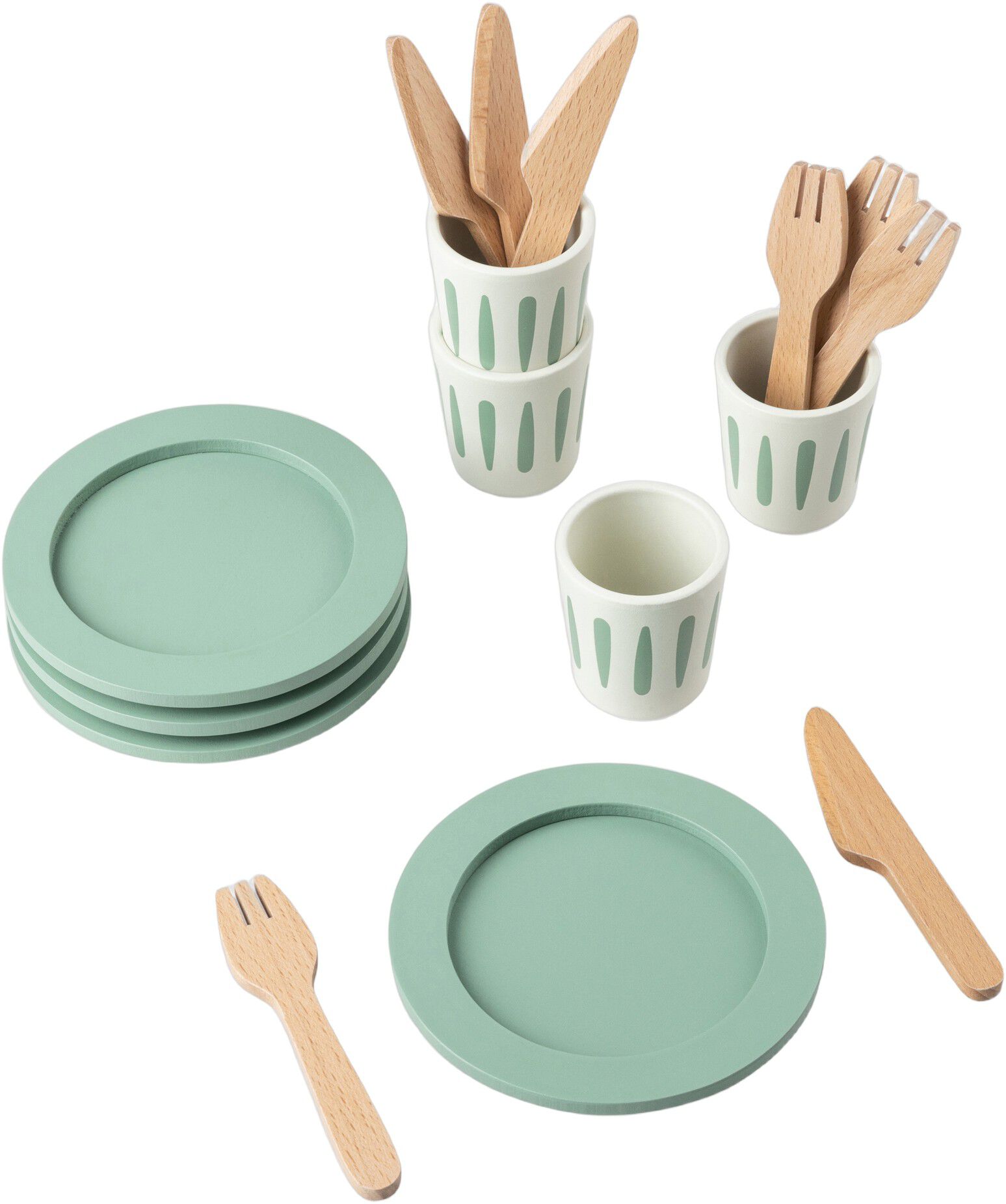 Spises&aelig;t til 4, tr&aelig;