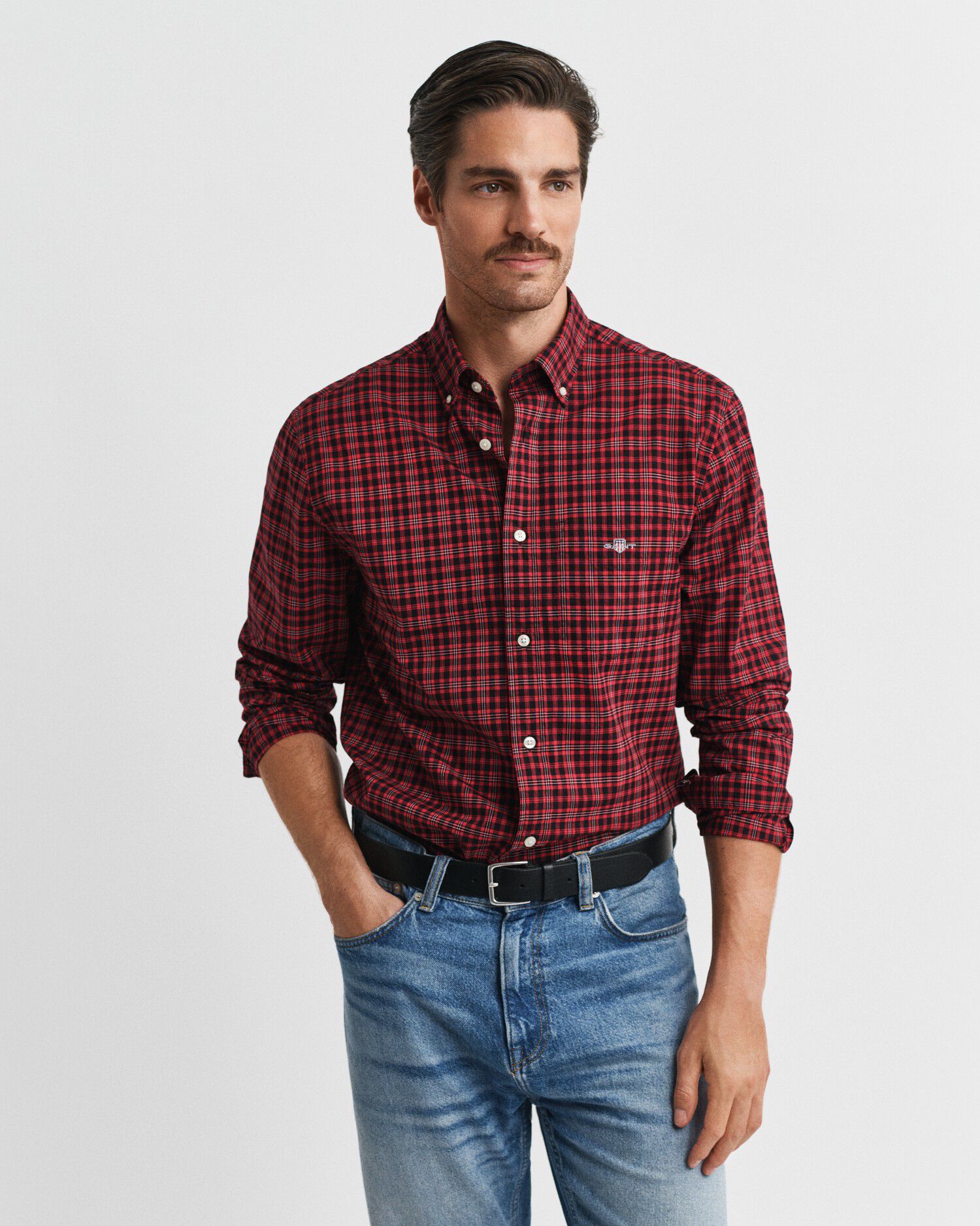 REG CLASSIC POPLIN CHECK SHIRT