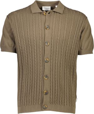 Knitted S/S cable cardigan