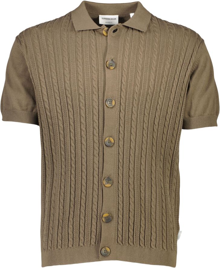 Knitted S/S cable cardigan