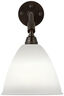 BL7 Wall Lamp - ¯16 (Base: Black Brass, Shade: Bone China)