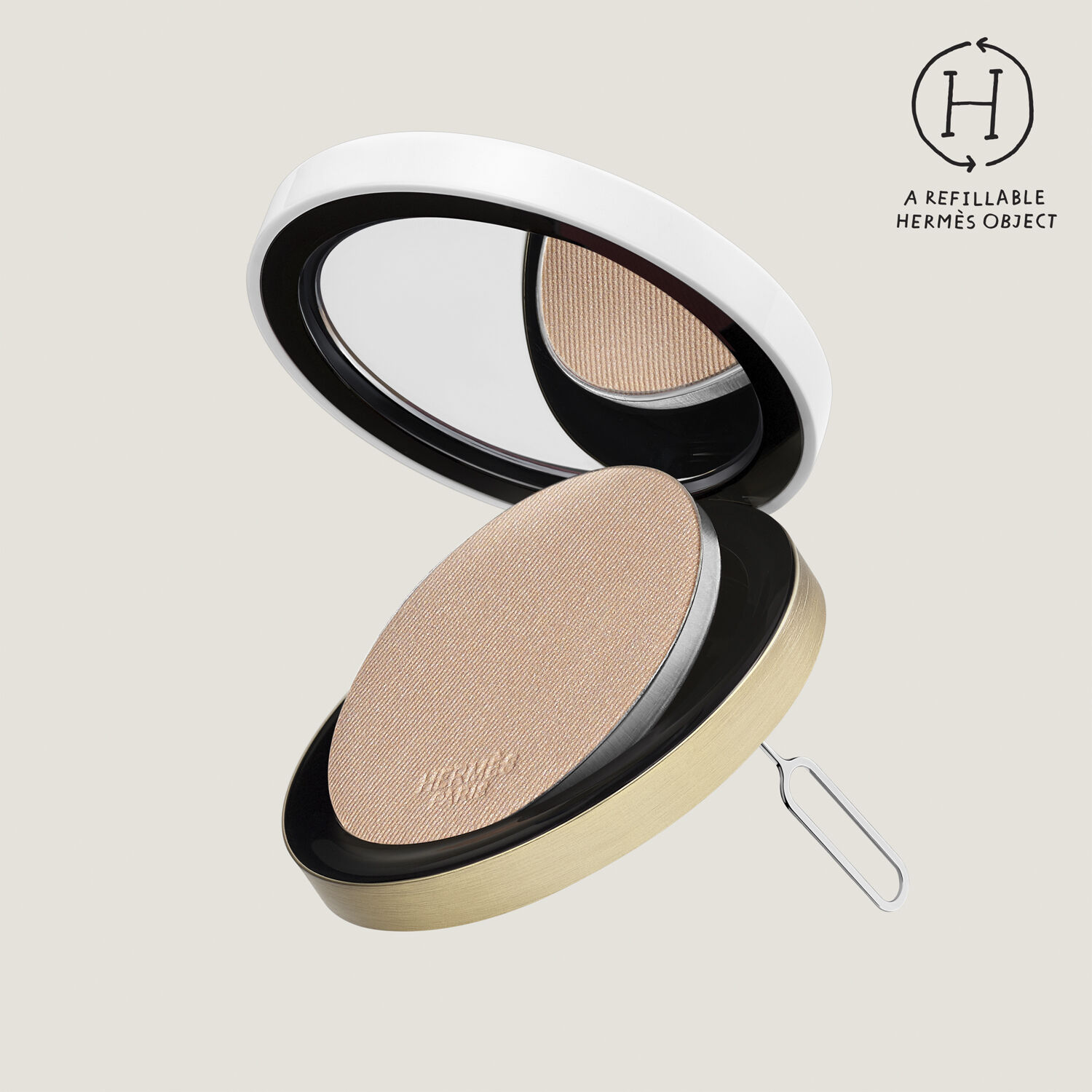 Herm&egrave;s Plein Air, Radiant glow powder refill, Mirage
