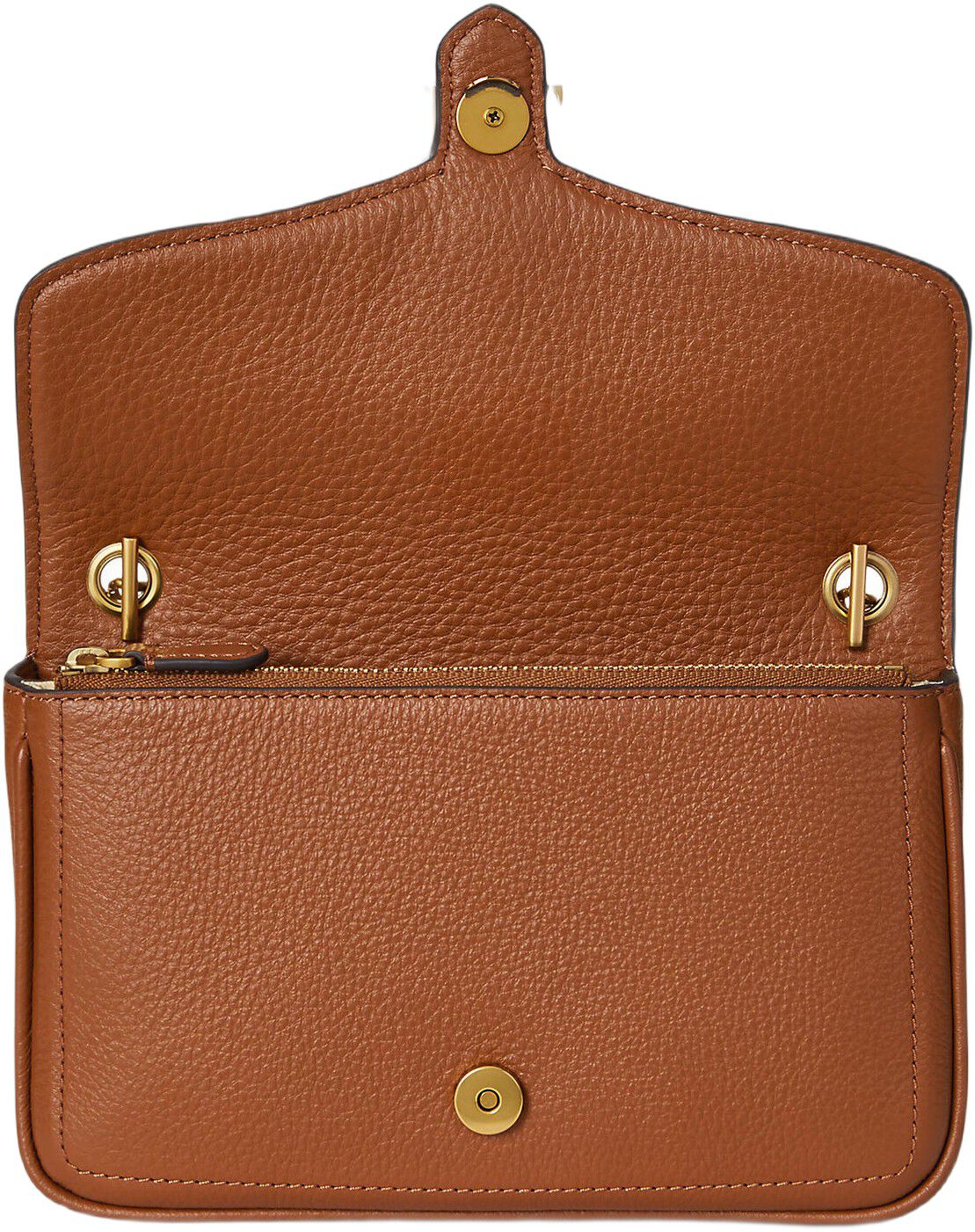 Pebbled Leather Bradley Crossbody Wallet