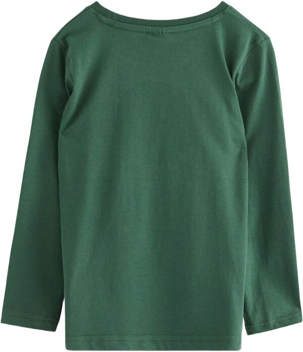 Long-sleeved top in soft cotton jer