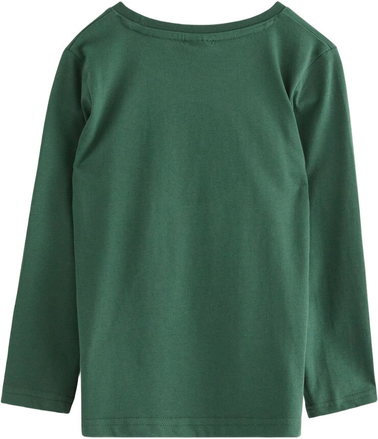 Long-sleeved top in soft cotton jer