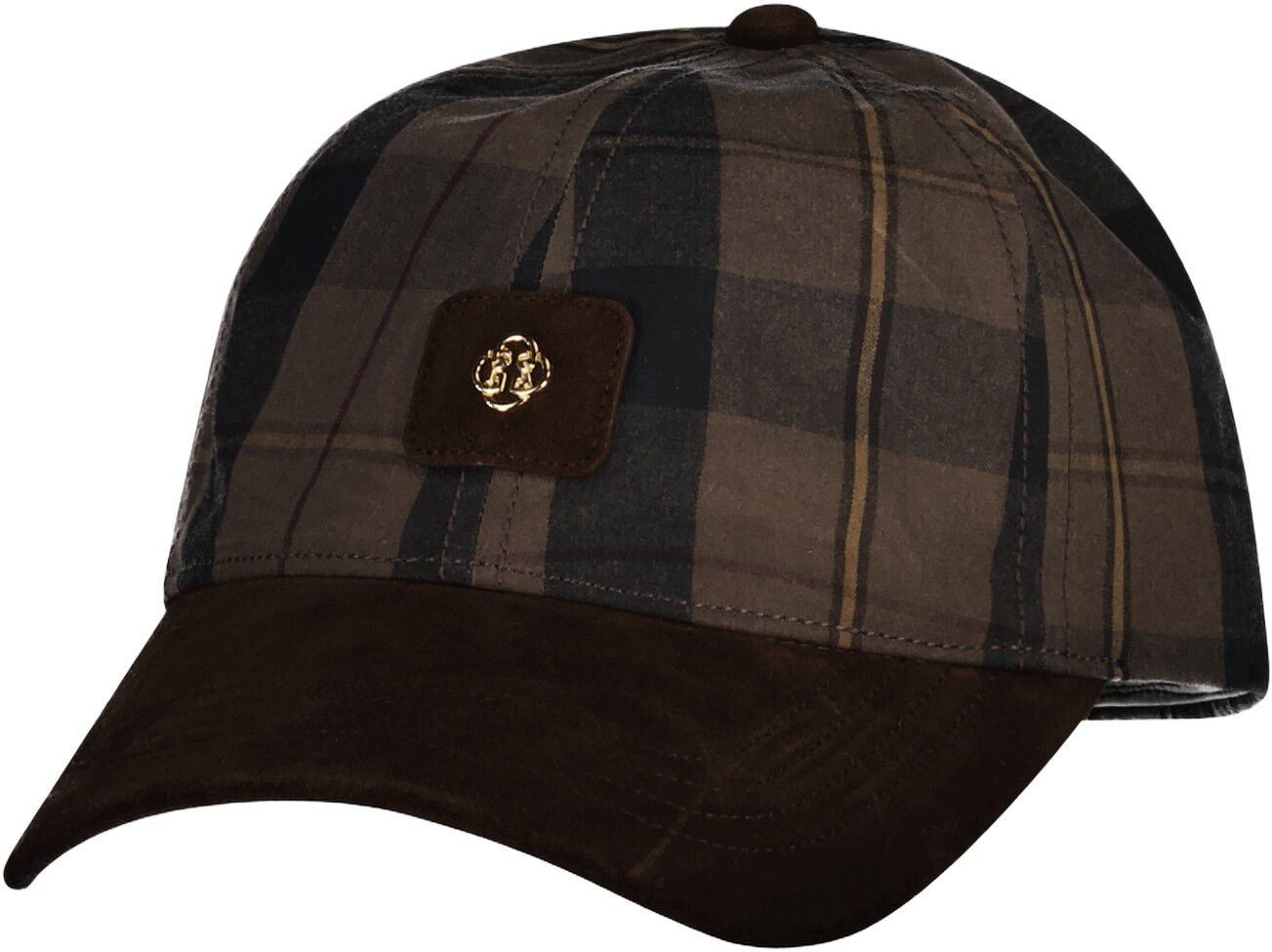 CHECKED WAXED CAP