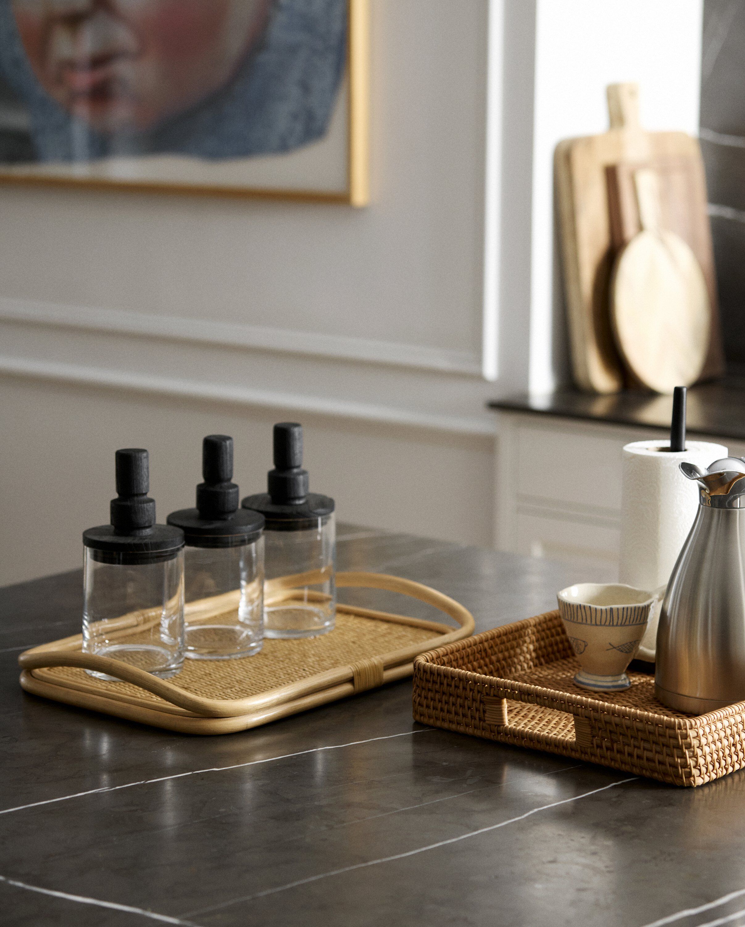 FIGUS rattan serving tray - nature