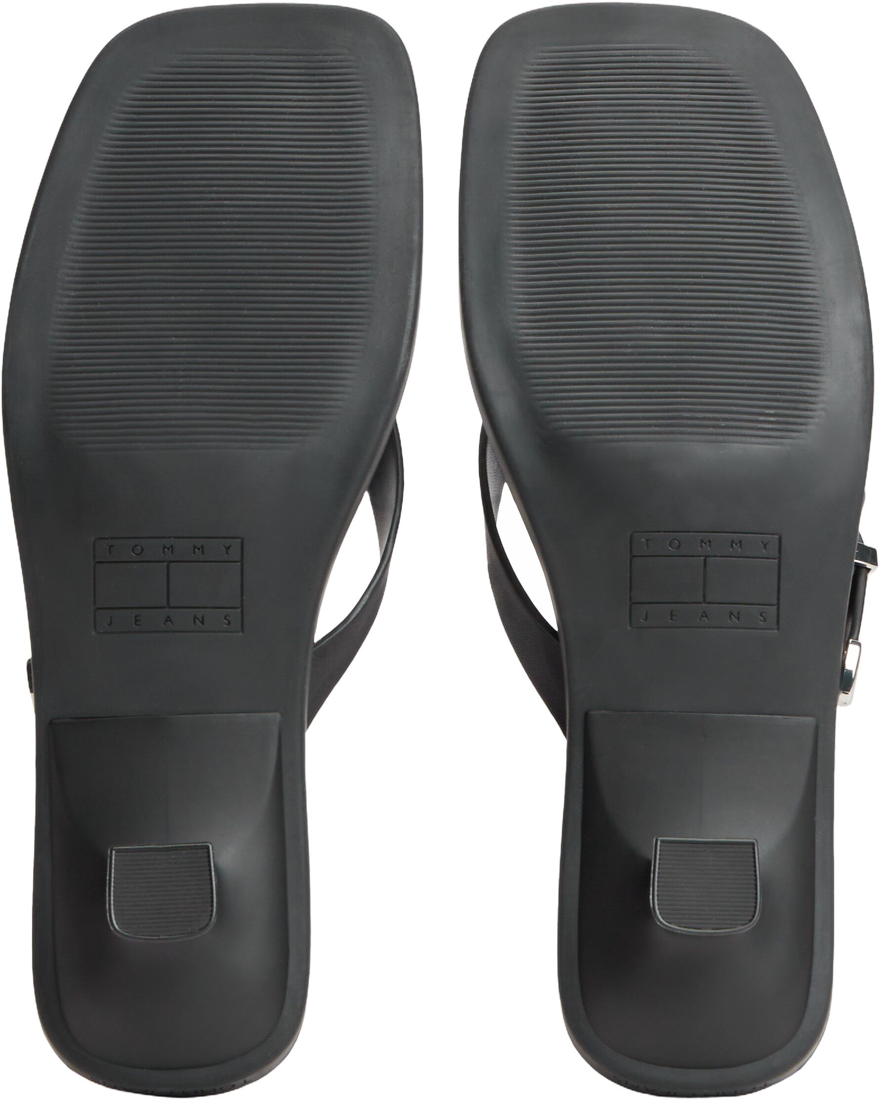 TJW KITTEN HEEL LEATHER SANDALS