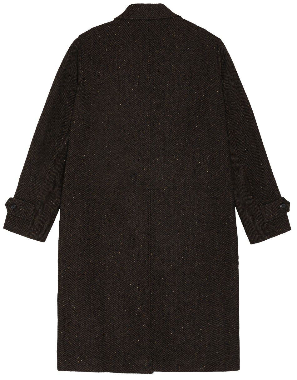 Herringbone Wool Coat