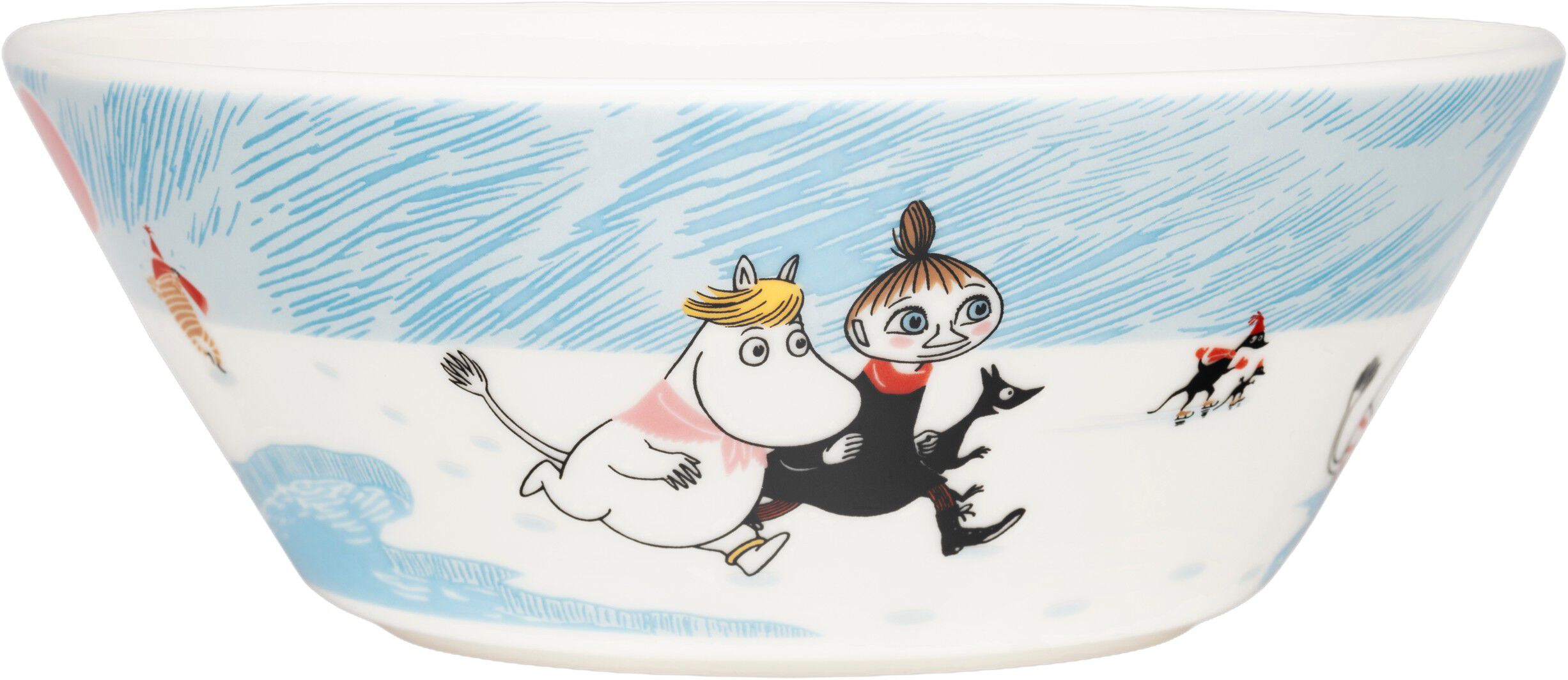Moomin Arabia 15 cm sk&aring;l Vinterbadning
