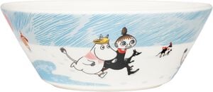 Moomin Arabia 15 cm sk&aring;l Vinterbadning