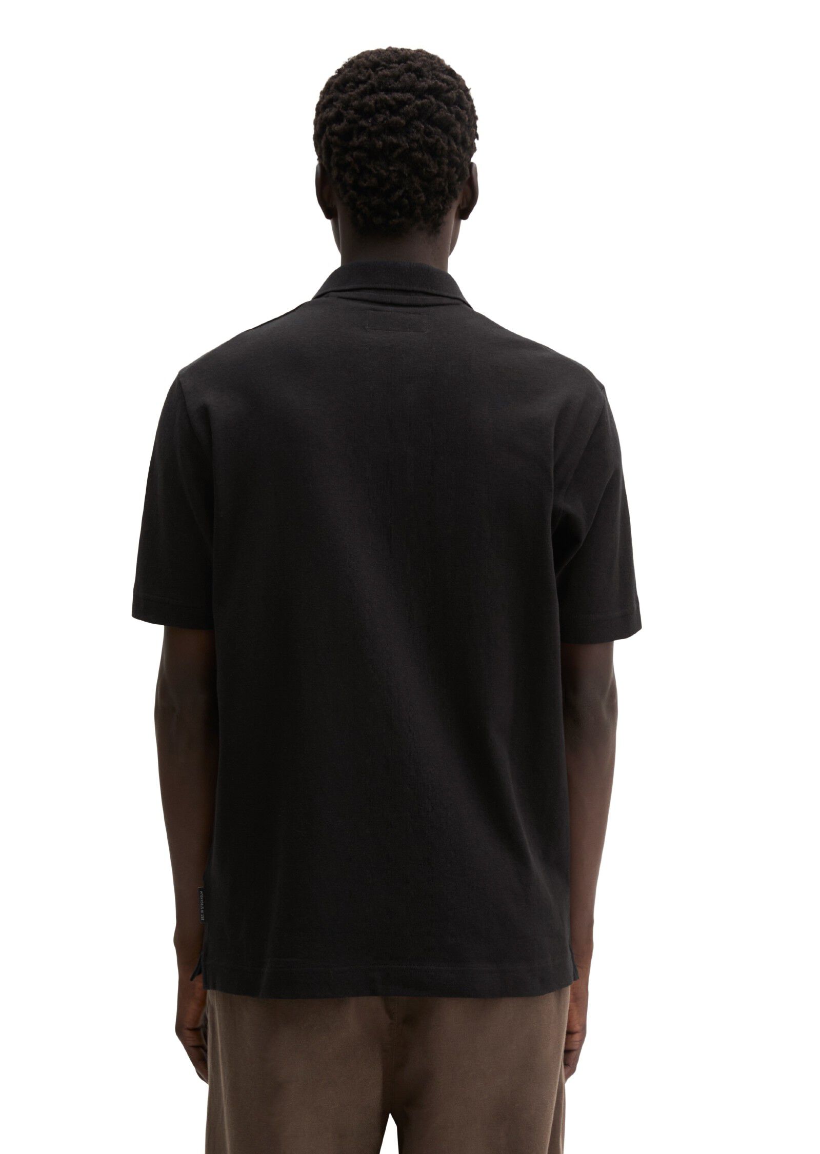 Poloshirt, short sleeve, ribbed cam