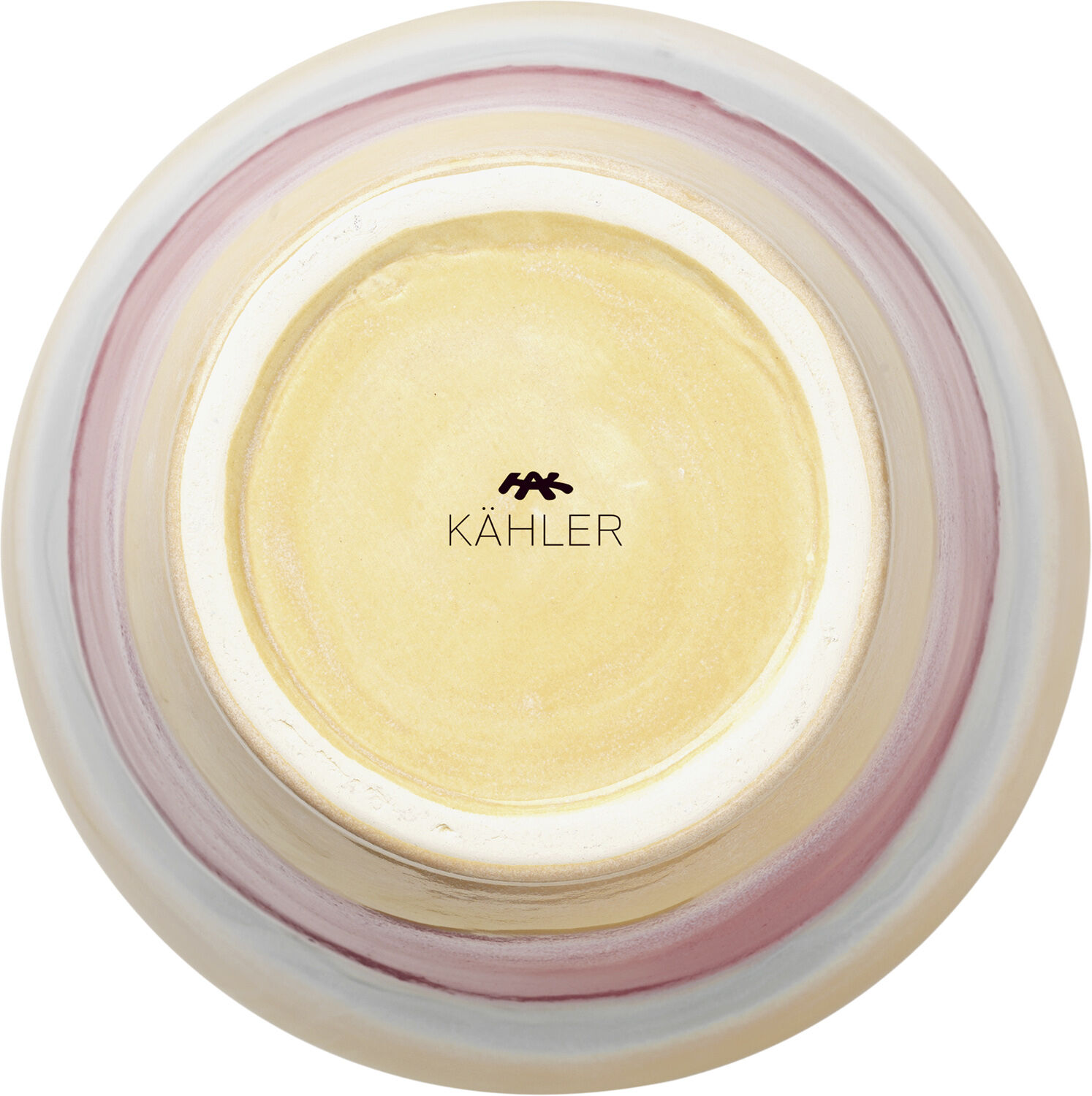 Poppery Vase med &aelig;ble H32 cm pink/mint/gul