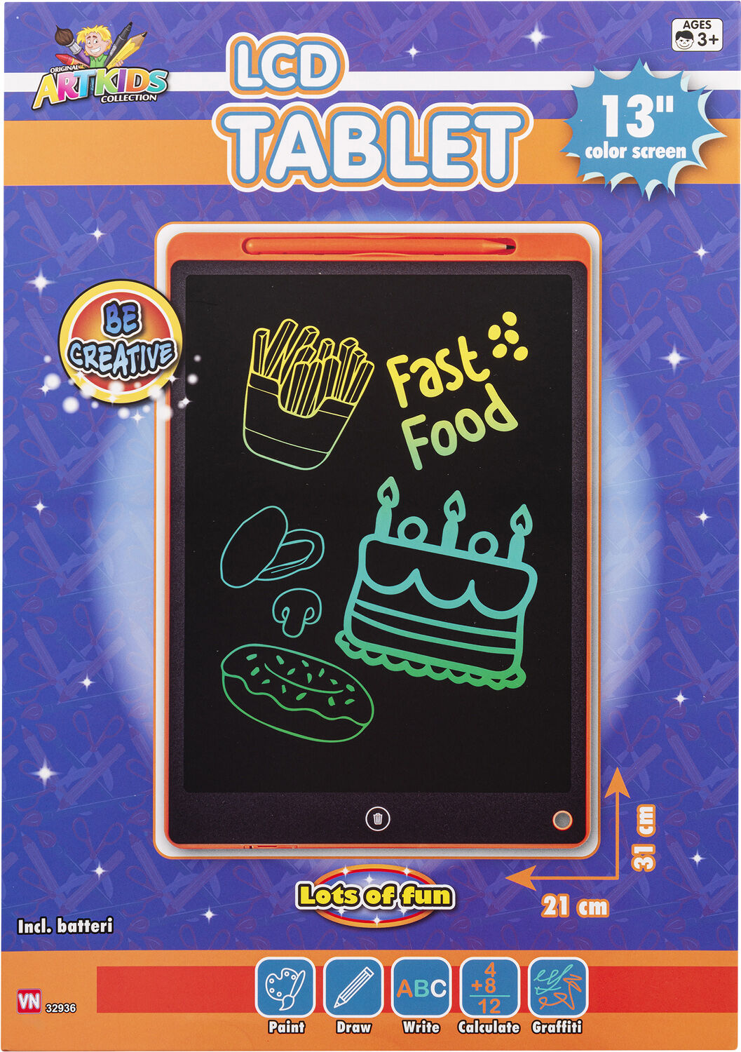 ARTK LCD TEGNETAVLE 33cm