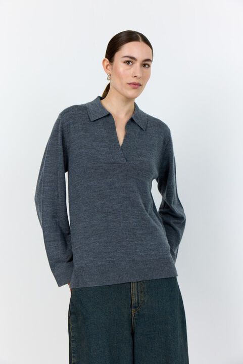 LR-ISMAILA 9 Pullover Mørk grå