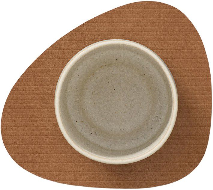 Glass Mat Curve Corduroy Nature