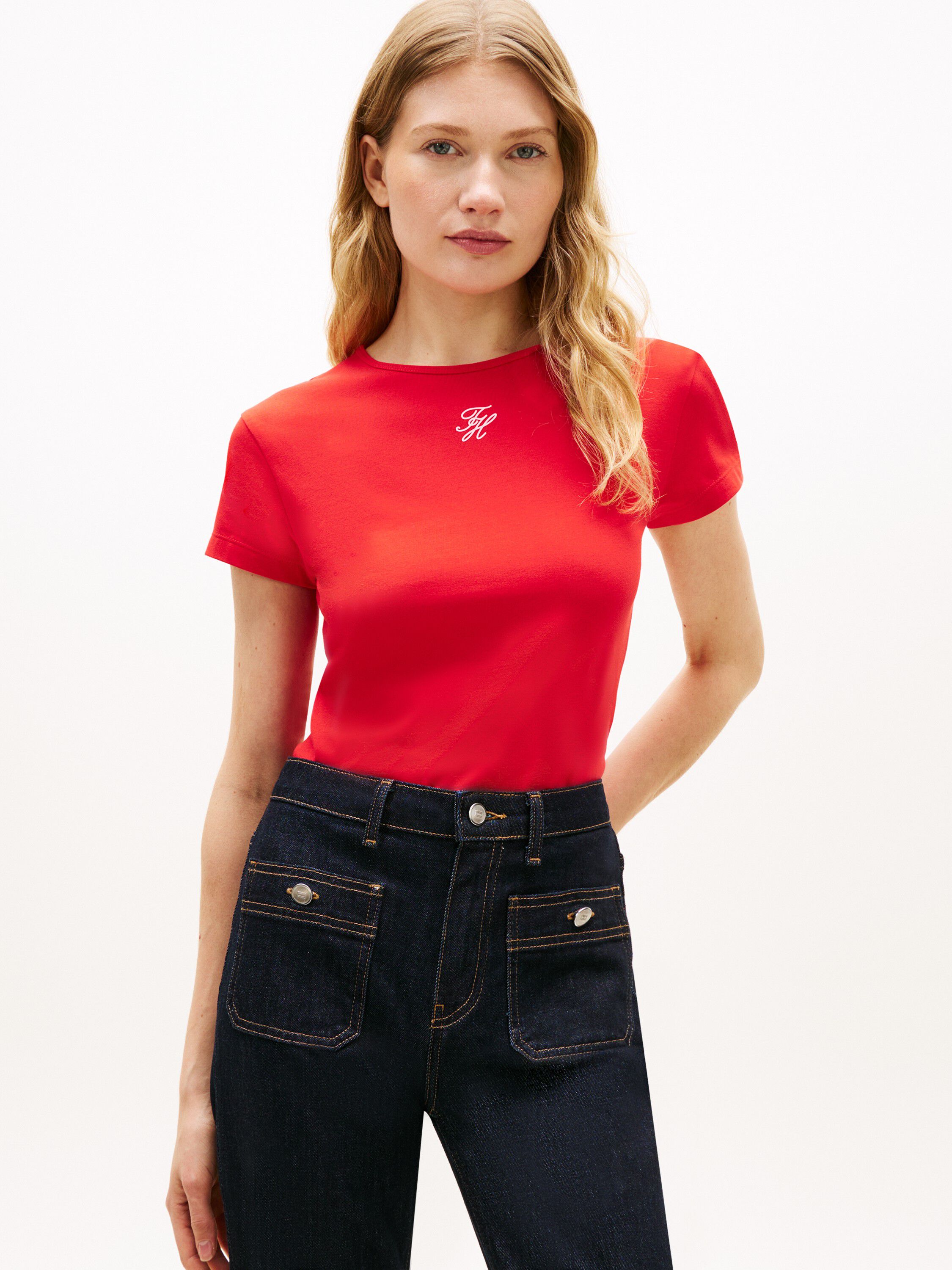 TH SCRIPT SLIM SS TEE