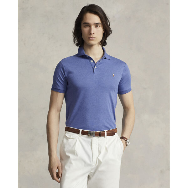 Pima polo-ssl-knit poloshirt