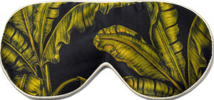 Fan Palm sleeping mask print black
