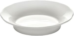 HIGH BREAD PLATE WHITE SILHOUETTE