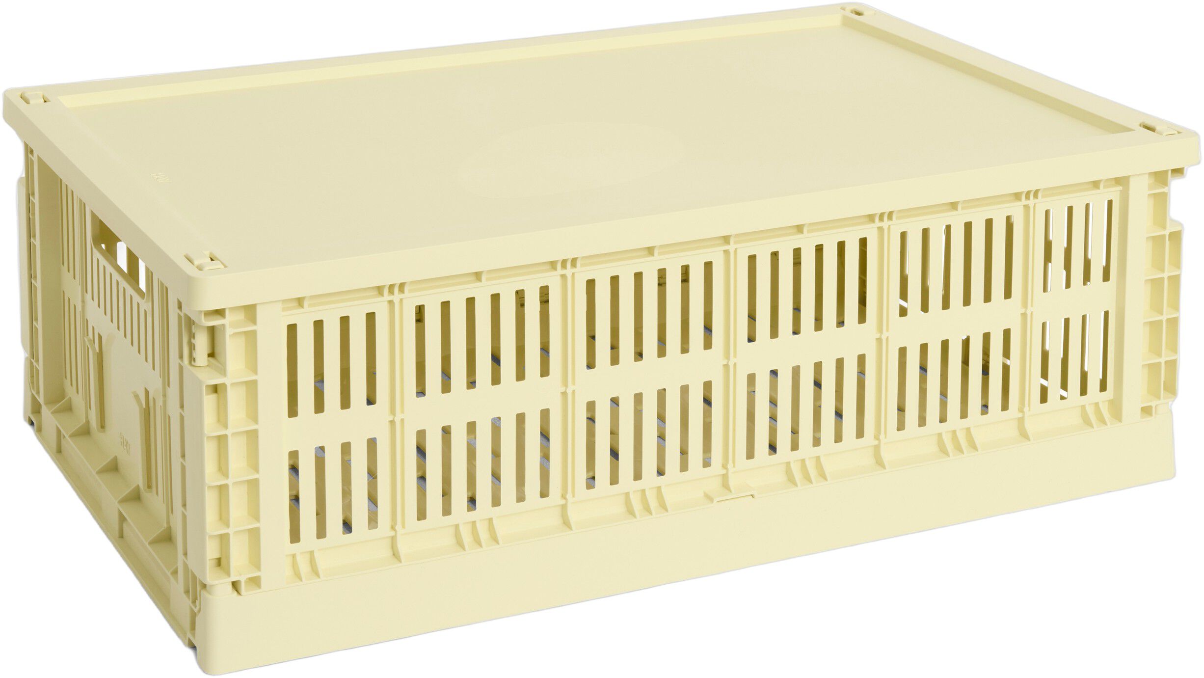 HAY Colour Crate Lid Plastic-Large-Light yellow
