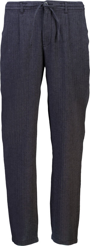 Linen blend herringbone pants