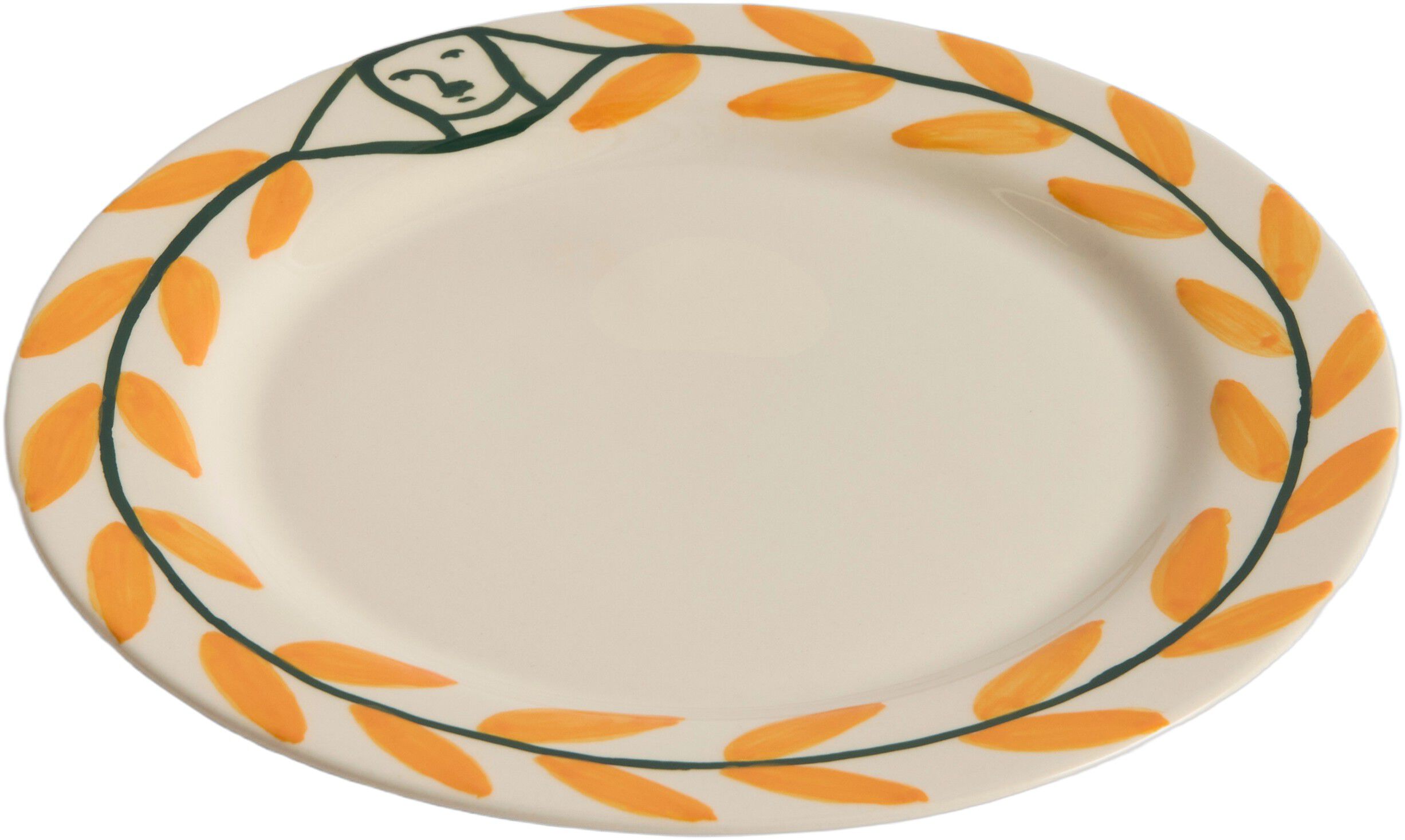 La Pittura Plate - &Oslash;24 - Golden leaf