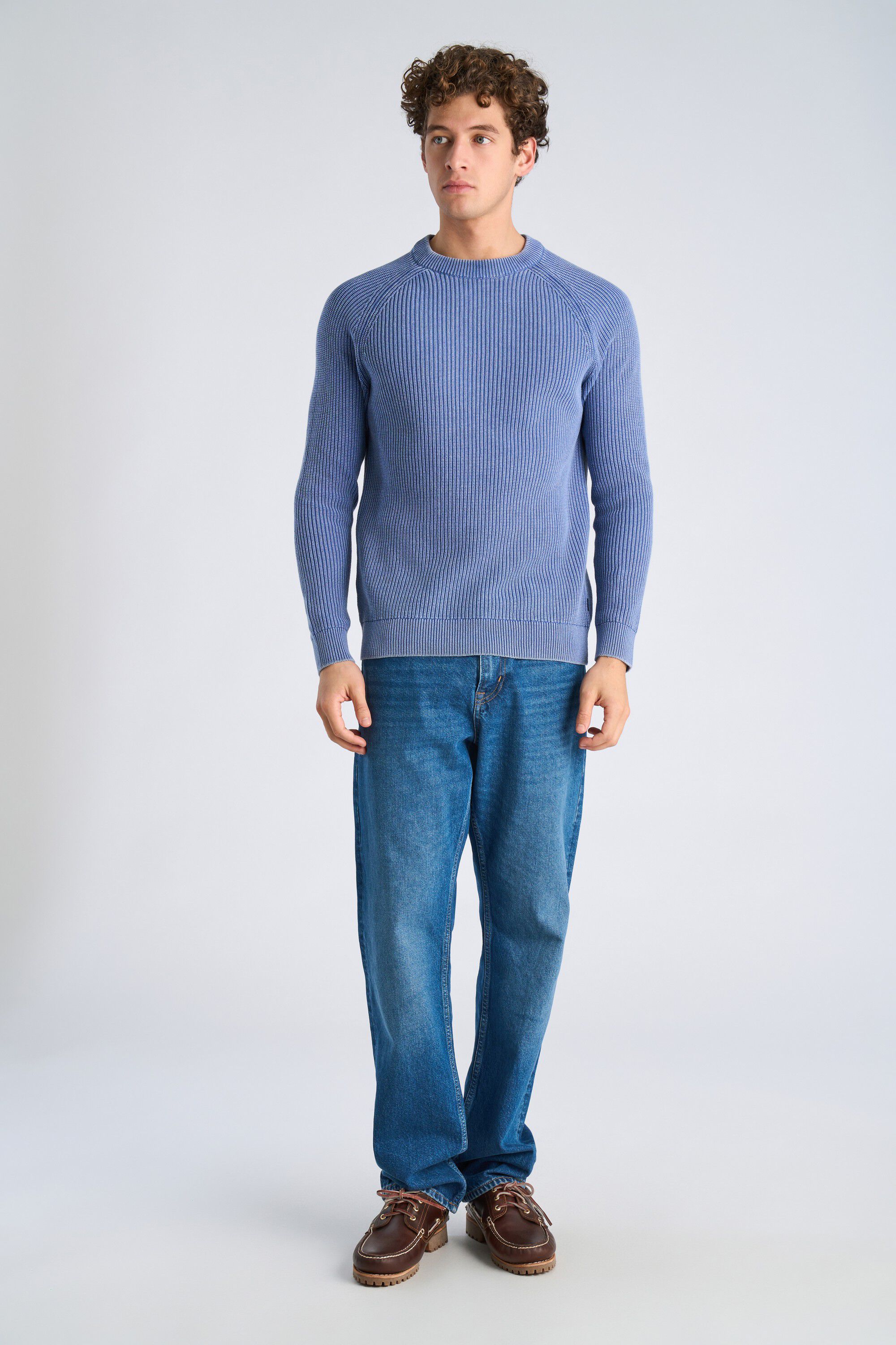 Recycled acid crew neck L/S