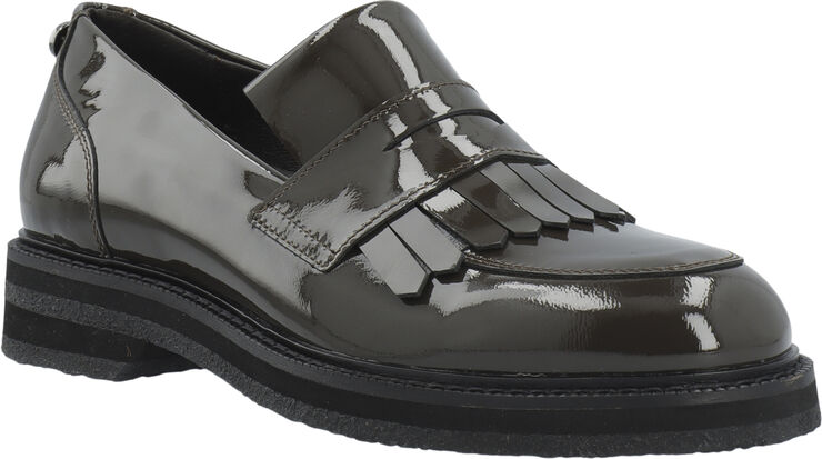 CASBETTY Loafer W. Fringes Patent Leather