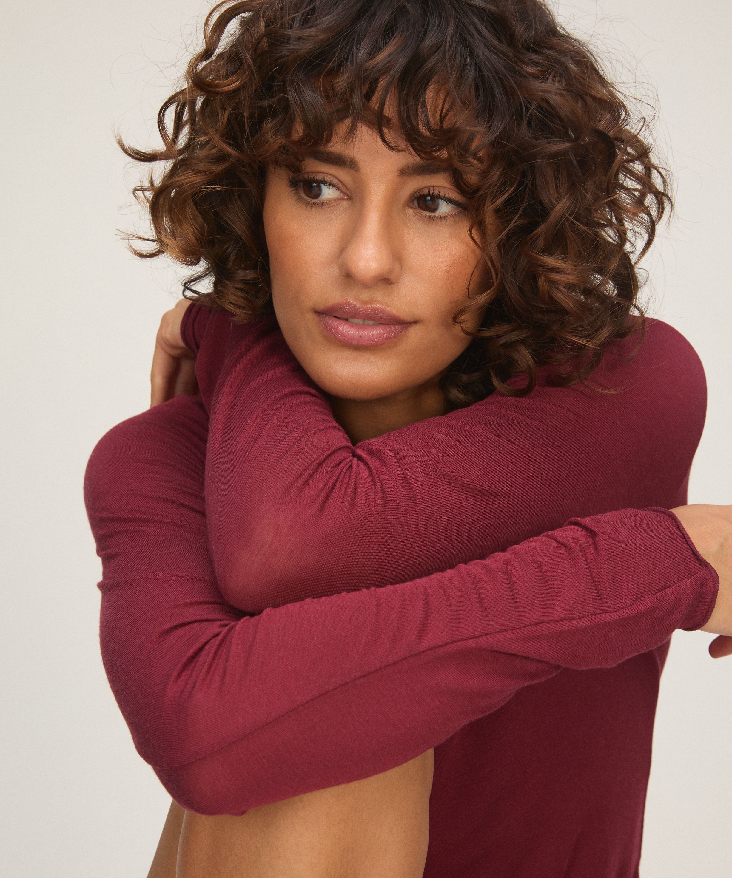 super soft Boatneck shirt with Cashmere
