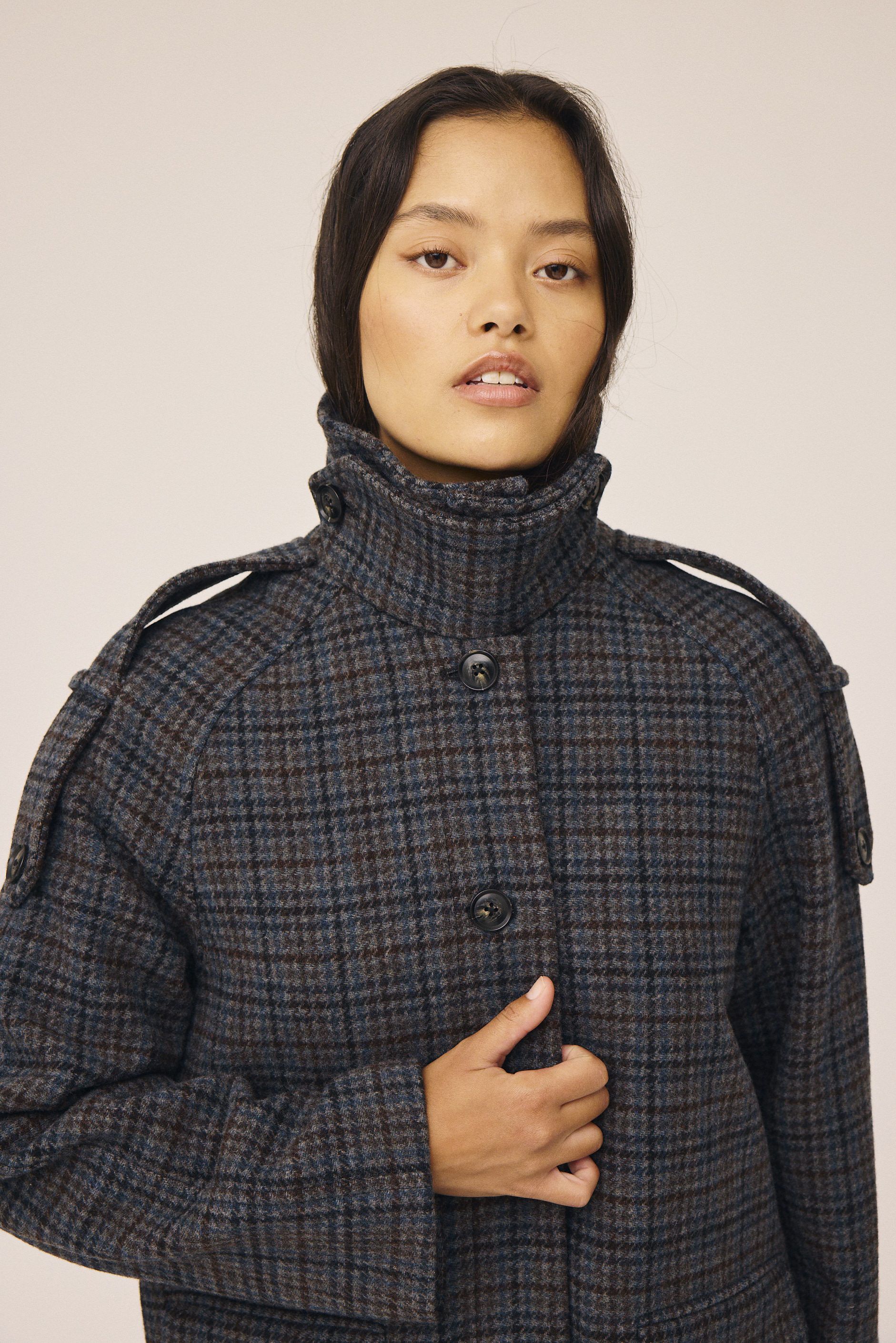 Reeva 12 Coat Wool mix - GRS