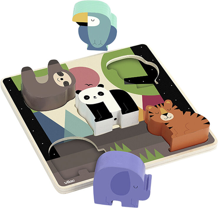 Vilac - Puslespil 5 brk lyd - Jungle af Andy Westface