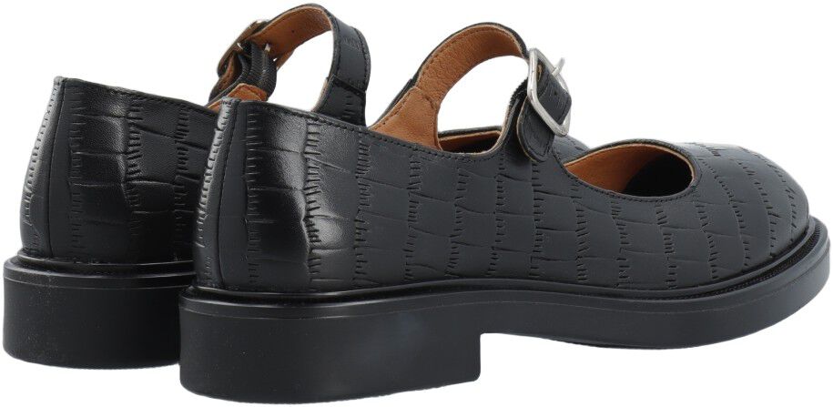 BIAADDA Mary Jane Croco Embossed Leather