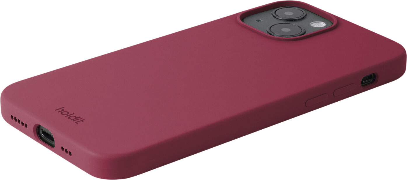 Silicone Case iPhone 15 Red Velvet