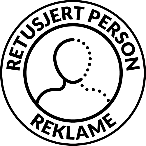 Retusjert person reklame